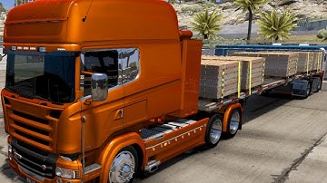 ATS Mods 1.38 - RJL Scania R- Euro Style// Bricks Load