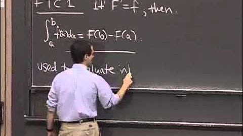 Lec 20, 18 01, Second Fundamental Theorem, First Fundamental Theorem of Calculus