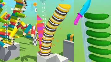 Slice it all! Relaxing Android, ios gameplay all levels #sliceitalllevels #asmr #asmr