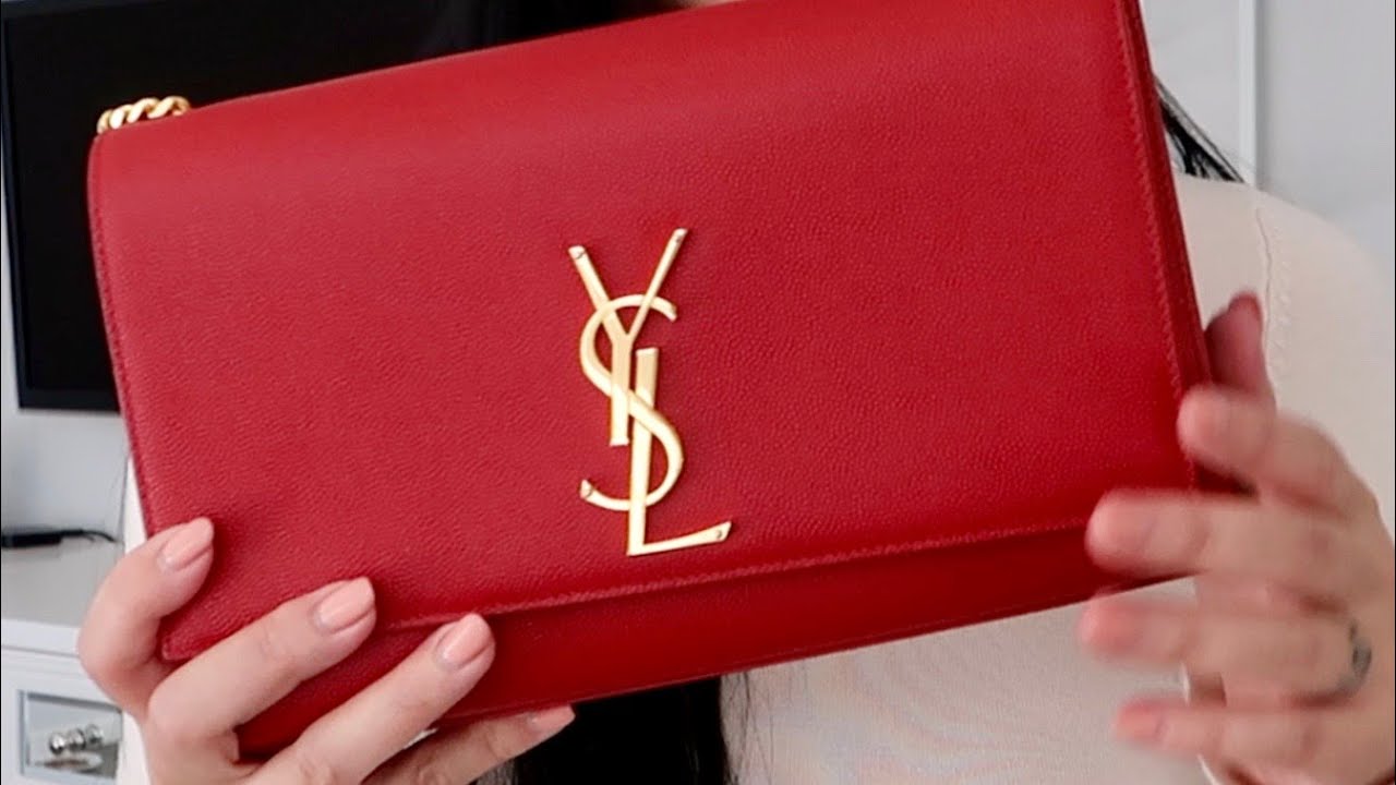 YSL KATE BAG IN MEDIUM, WHAT FITS, AND 5 DIFF WAYS TO WEAR IT 2019 
