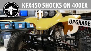 KFX450 Front Shocks on my Honda 400EX - Trail Riding Budget Mod Upgrade
