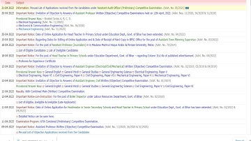 BPSC Answer key Released Assistent Prof. l Mechanical l Electrical l Electronics & communication