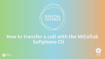 How to transfer a call with the MiCollab Softphone Client