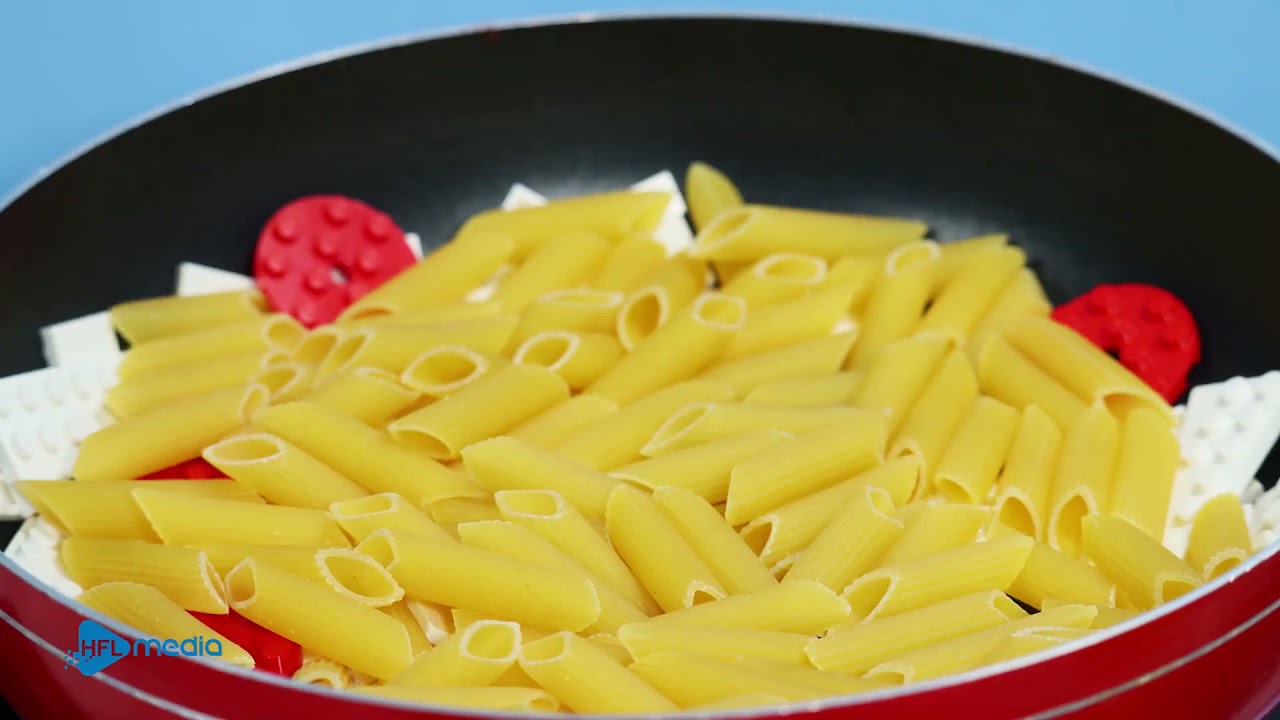 Lego in Real Life   Eating Seafood Giant Lobster Mukbang IRL   Stop Motion Cooking   ASMR 4K