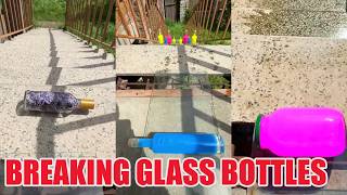 2 HOUR Breaking Glass Bottles and Balloon Drops 🔥 Crushing Crunchy &amp; Soft Things! #asmr #satisfying