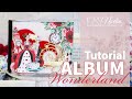 TUTORIAL + KIT:  Mini álbum &quot;La hora del té&quot;. Wonderland. Scrap para principiantes. Kora Projects