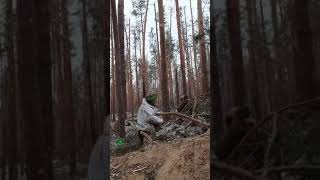 The Sounds Of War In A Forest Near Kreminna Ukraine
