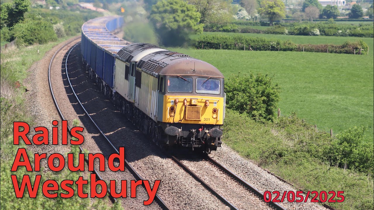 Trains @ Westbury & Merehead inc. classic traction in action as Class 56’s make a rare appearance!