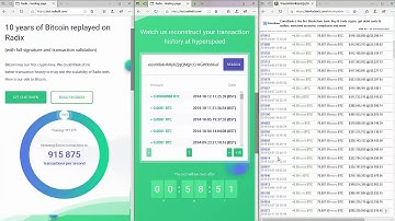 RadixDLT Bitcoin test