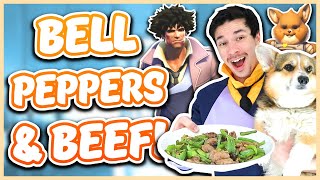 Overwatch 2 - CASSIDY & SPIKE BELL PEPPERS AND BEEF RECIPE (Chef You Wack)