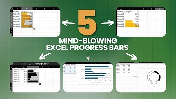 Excel Progress Bars with Conditional Formatting | Excel Data Visualization