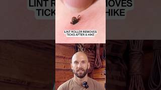 Lint roller removes ticks from clothes fast after hikes.#TickSafety #HikingGear #OutdoorTips