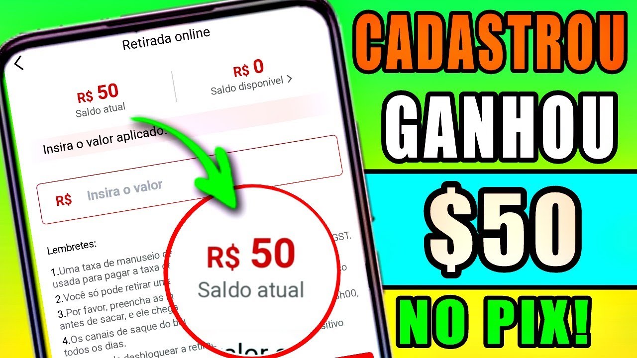 PAGOU $50 GANHE DINHEIRO NO CADASTRO VIA PIX – PAGA NA HORA – CADASTROU GANHOU