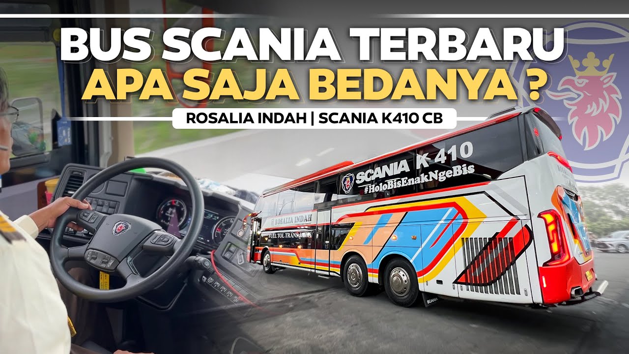 BEGINI RASANYA NAIK BUS SCANIA TERBARU ‼️ Rosalia Indah Surabaya - Jakarta Scania K410 CB.