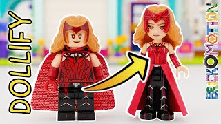 Turning Scarlet Witch into a Minidoll - a WandaVision Marvel Dollify