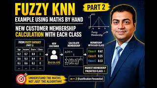Fuzzy KNN example using maths by hand - Part 2 | Predicting a New Customer Using Fuzzy Membership