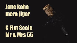 Jane Kaha Mera Jigar Gaya Ji - Master of Sounds - G Flat Scale - Karaoke with lyrics Mr & Mrs 55