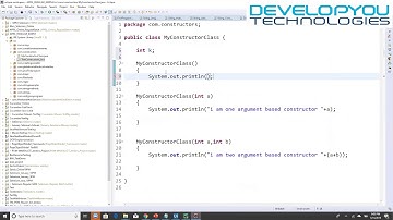 Constructor Part 3@DevelopYou