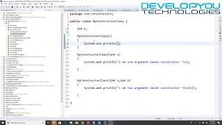 Constructor Part 3@DevelopYou