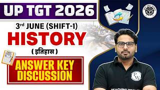 Up Tgt History Answer Key 2026  Up Tgt History Paper Analysis 3 June 2026  Up Tgt Sst 2026