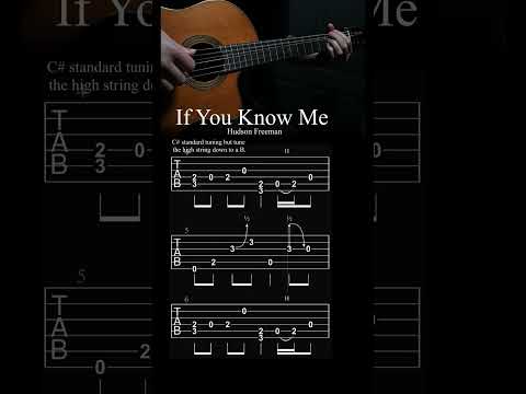 If You Know Me Viral Guitar Riff TAB 