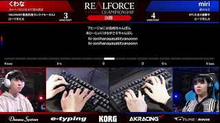 2023 RealForce Typing Championship GRAND FINALS