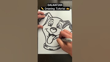 Everyone Can Draw! - DALMATIAN ✍️ Drawing Tutorial 😀✏️ #dalmatian #101dalmatians #disney