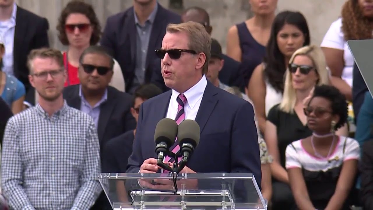 Bill Ford, Jr. speaks at Ford celebration at Detroit train station