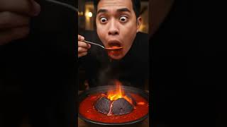 Mukbang Lava Panas Asli Tantangan Terpanas Di Youtube Shorts
