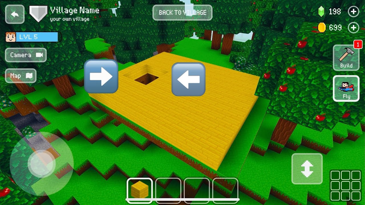 I Built a Hidden Underground Room with an Entrance on the Second Floor in Block Craft!