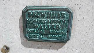 Actor Eddy Waller Grave Forest Lawn Hollywood Hills Cemetery Los Angeles California Usa 9-6-2024