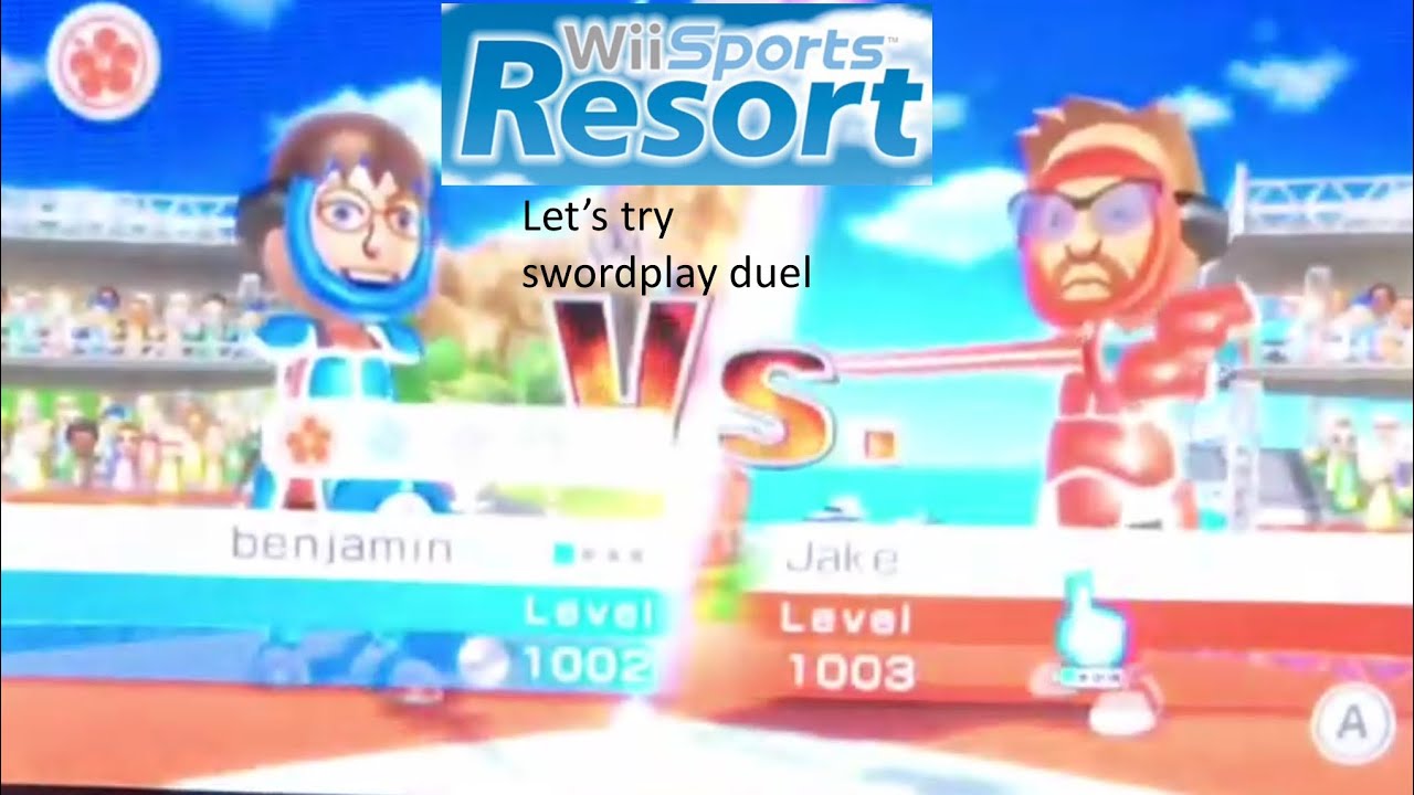Wii sports resort Swordplay duel YouTube