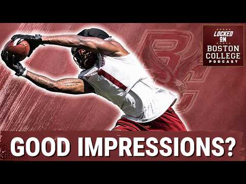 Boston College’s Mason McKenzie, Syair Torrence and Jaedn Skeete IMPRESS in First Practice