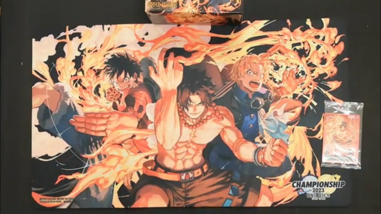 Luffy Ace Sabo - Championship Playmat! Exclusive Ace Leader