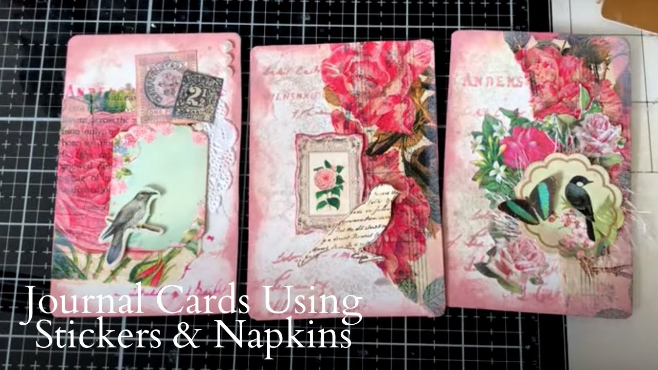 Journal Cards Using Stickers