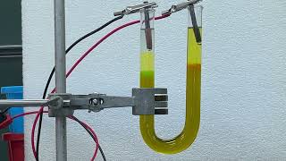 Migration of ion - copper ions and dichromate ions