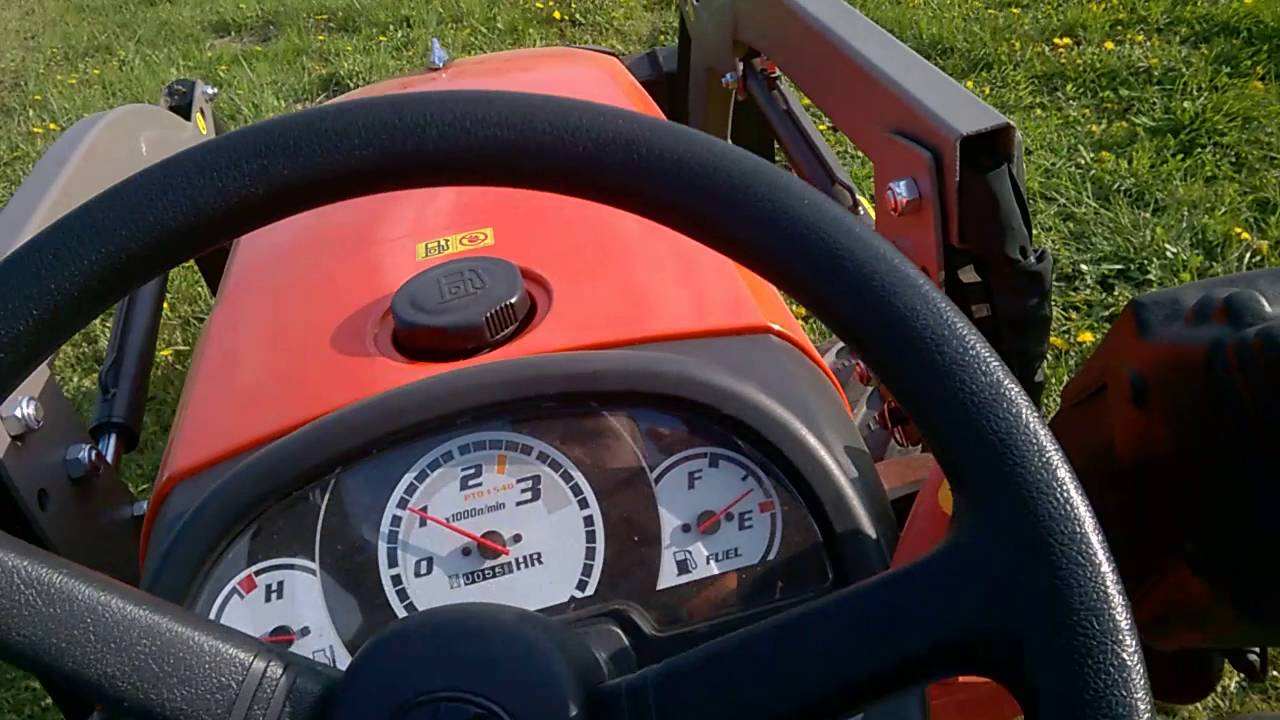 Mulchen mit Kubota B2420 YouTube