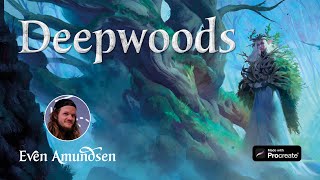 Digital Speed Paint: Deepwoods | TEGN | Fantasy Art for Procreate
