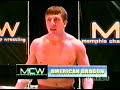 &quot;American Dragon&quot; Bryan Danielson AKA Daniel Bryan vs. Spanky AKA Brian Kendrick - Memphis - 2001