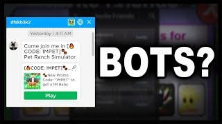 Are Bots Sending People This Roblox Game - 