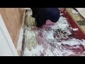روتين غسيل السجاد