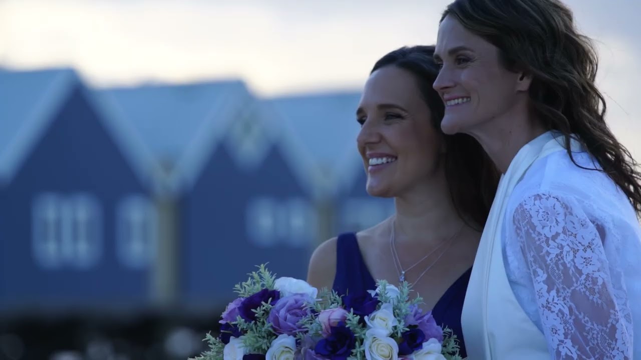 Erin & Amy wedding film still