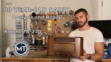 Repairing a nearly 80 year-old radio! Knight 7B-220 AM/FM Table Radio from 1948.