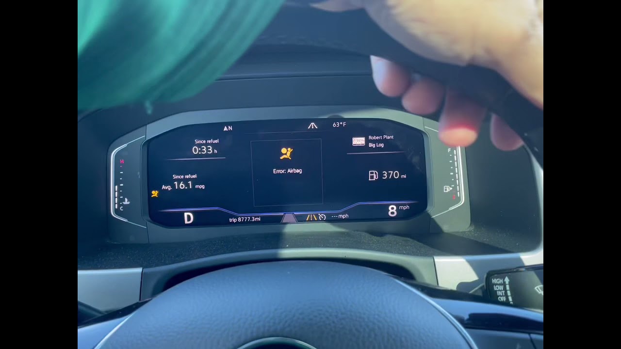 VW Atlas Airbag Faulty Indicator YouTube