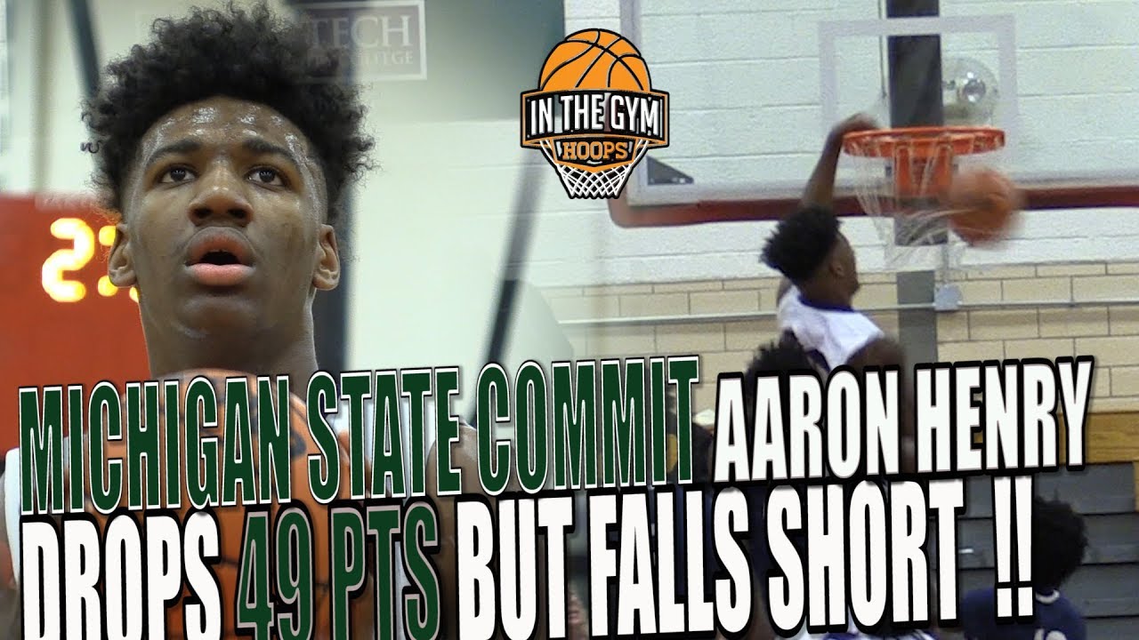 Michigan State Commit Aaron Henry Drops 49pts BUT Falls short To POWER House Hamilton Heights