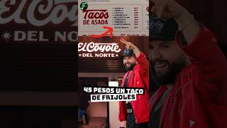 A bean taco for 45 pesos at Carin León's taqueria 😱