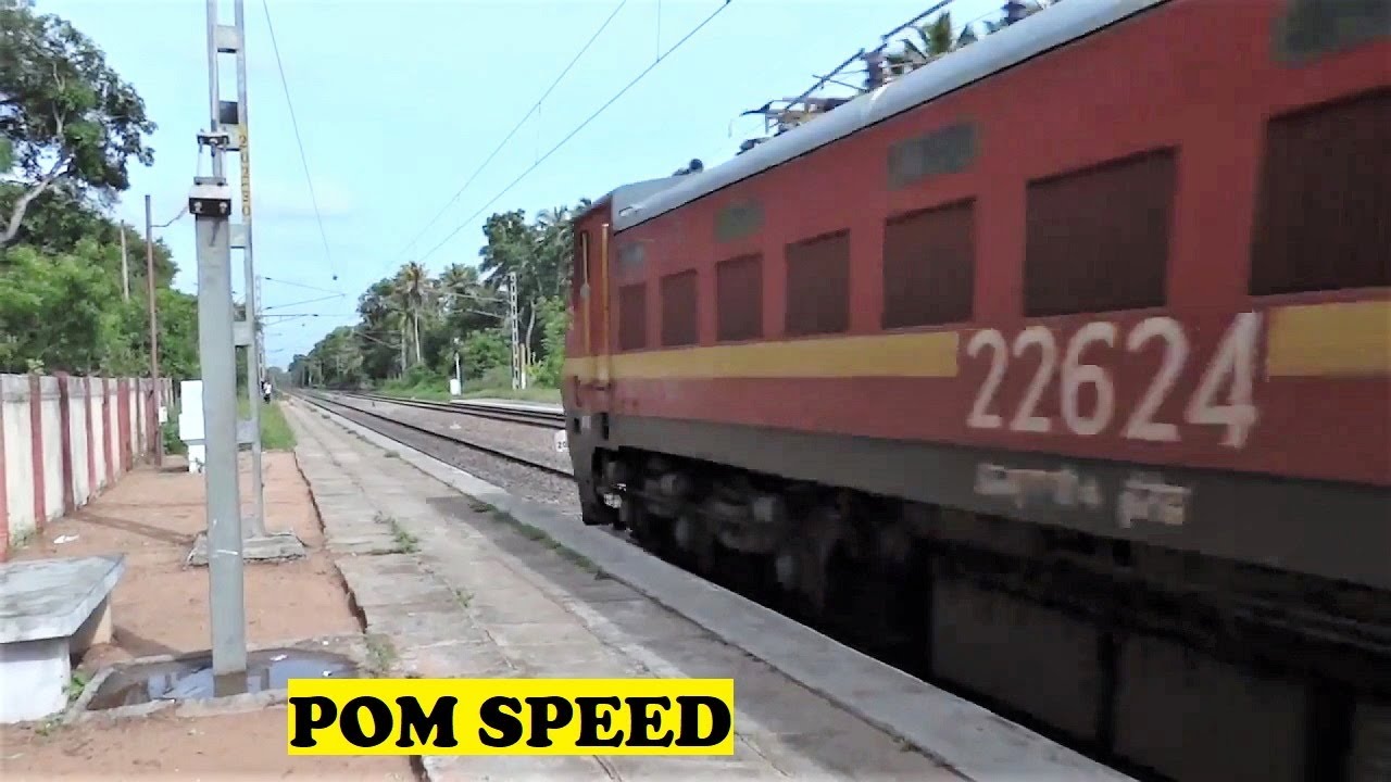 WAP4 Speed Greet Train Spotter | Bangalore Kanyakumari Island Skip Kaniyapuram