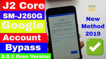 Samsung J2 Core (SM-J260G) 8.1.0 Google Account (frp) Bypass - One Click Latest Solution 2019