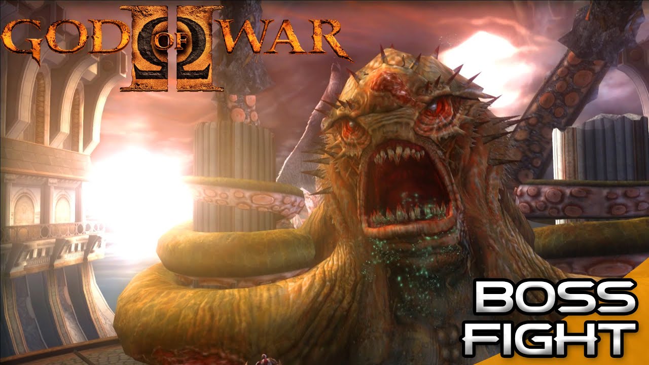 God of War 2 - Kratos vs The Kraken Boss Fight (1080p 60fps)
