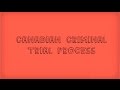 Canadian Criminal Trial Process